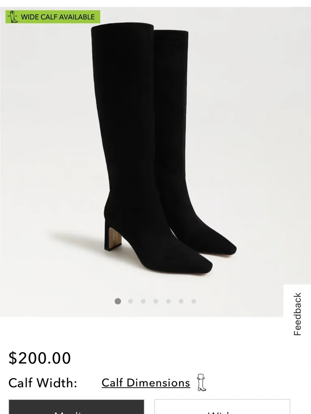 Sam Edelman Sylvia Knee High Black Suede Boots